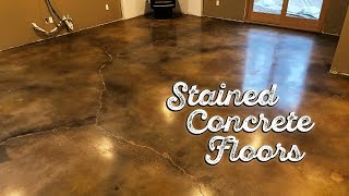 Stained Concrete Floors [upl. by Yleek]