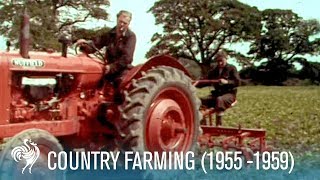 Country Farming Innovations of the Modern Tractor 19551959  British Pathé [upl. by Polard]