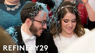 The Deep Meaning Behind An Orthodox Jewish Wedding  World Wide Wed  Refinery29 [upl. by Nennek571]