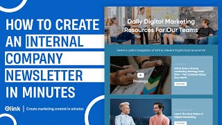 How to Create an Internal Company Newsletter  Tutorial [upl. by Rim]