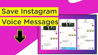 How to Save Instagram Voice Messages on Android without using Screen Recorder [upl. by Raynard]