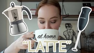 HOW TO MAKE A quotLATTEquot AT HOME moka pot  frother [upl. by Nashner]