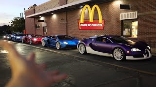 Taking my Supercar Collection to McDonalds [upl. by Jorin]