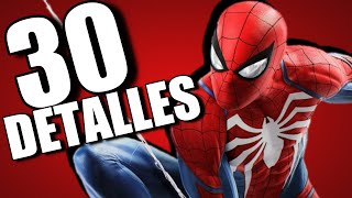 30 DETALLES ALUCINANTES de SPIDERMAN PS4 [upl. by Nidraj863]