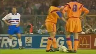 Goal  Ronald Koeman European Cup final 1992 [upl. by Atiekal]