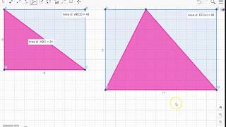 Area del triangolo [upl. by Nilhsa]