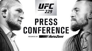 UFC 229 Press Conference Khabib vs McGregor [upl. by Niamert]