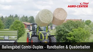 Ballgengabel Rundballen Quaderballen Fliegl [upl. by Sevy620]