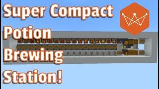 Minecraft Fully Automatic Potion Brewing Station Compact no Hopper Timer [upl. by Wamsley]