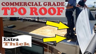 Installing a Commercial TPO Membrane on a RV [upl. by Sandler734]