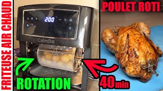 Friteuse à air chaud CalmDo sans huile 12L 1500W Poulet roti type Power Air Fryer oven m6 boutique [upl. by Jessee]