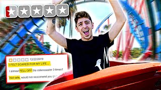 Riding the WORST REVIEWED Roller Coasters in my City bad idea [upl. by Ahseid]