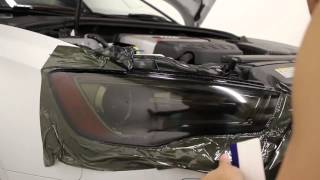 HOW TO Tint  Smoke Headlights using vinyl overlays  DIY [upl. by Arondel859]