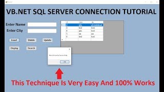 VBNET insert update delete view and search data with SQL database WITH CODE [upl. by Lluj898]