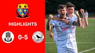 Caerleon 05 Cwmbrân Town  Gwent FA Senior cup  Quarter final highlights [upl. by Syramad215]