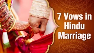 हिन्दू विवाह के सात वचन  7 vows of hindu marriage  The Ritual of Saath Pheras  Hindu Marriage [upl. by Adnim]