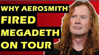 Aerosmith Why The Band Fired Megadeth From Tour amp Hated Dave Mustaine [upl. by Aida]