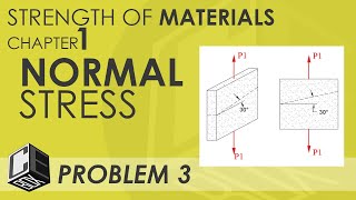 Mechanics of Deformable Bodies Chapter 1 Normal Stress Prob 3 PH [upl. by Asik]