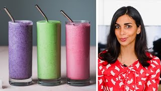 HOW TO BUILD THE PERFECT SMOOTHIE  satisfying smoothie recipes [upl. by Arquit]