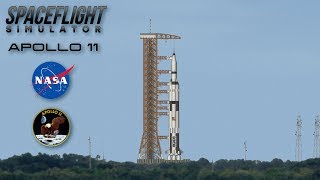 Spaceflight Simulator Apollo 11  Saturn V  Moon Mission  SFS [upl. by Raychel]