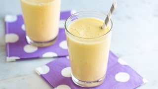 Easy 5 Minute Banana Smoothie Recipe [upl. by Enisaj842]