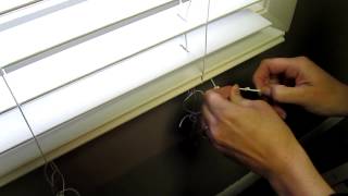 How to shorten Faux blinds [upl. by Jeromy]