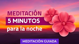 😴 MINDFULNESS MEDITACIÓN GUIADA 5 Minutos PARA DORMIR [upl. by Descombes]