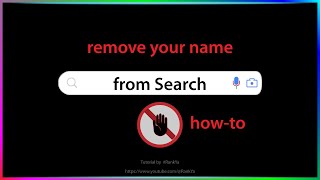 How to Remove Your Name from Google Search Results [upl. by Innob356]