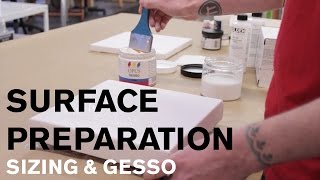 Surface Preparation Sizing amp Gesso [upl. by Uhayile877]