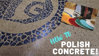 Polishing a Concrete Countertop [upl. by Brucie277]