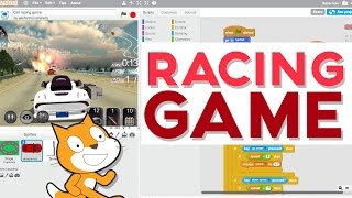 Scratch Tutorial How to create an awesome Racing Game [upl. by Stanwood]