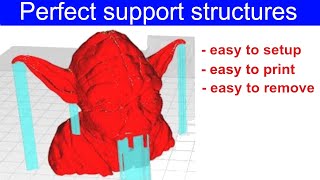 support structures in Cura  settings guide [upl. by Koch]